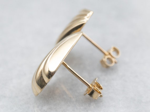 Shell Shaped Stud Earrings, Gold Shell Earrings, … - image 3
