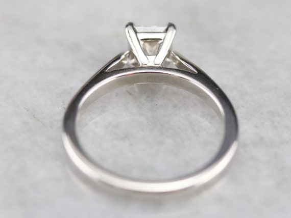 GIA Certified Diamond Solitaire Ring, Princess Cu… - image 5