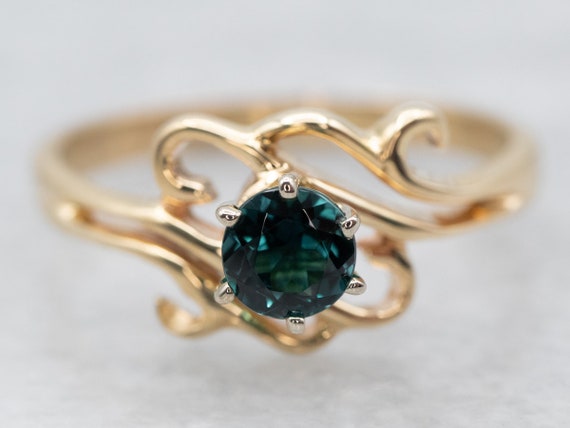 Jamie Joseph | Indicolite Tourmaline Rectangle All Gold Ring at Voiage  Jewelry