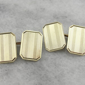 Handsome Green Gold Cufflinks, Circa 1930's  LXCZV9-R