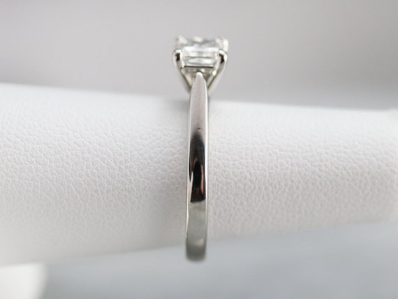 GIA Certified Diamond Solitaire Ring, Princess Cu… - image 9