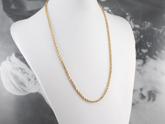 French Rope Chain, 14K Gold Chain, Gold Necklace,… - image 5