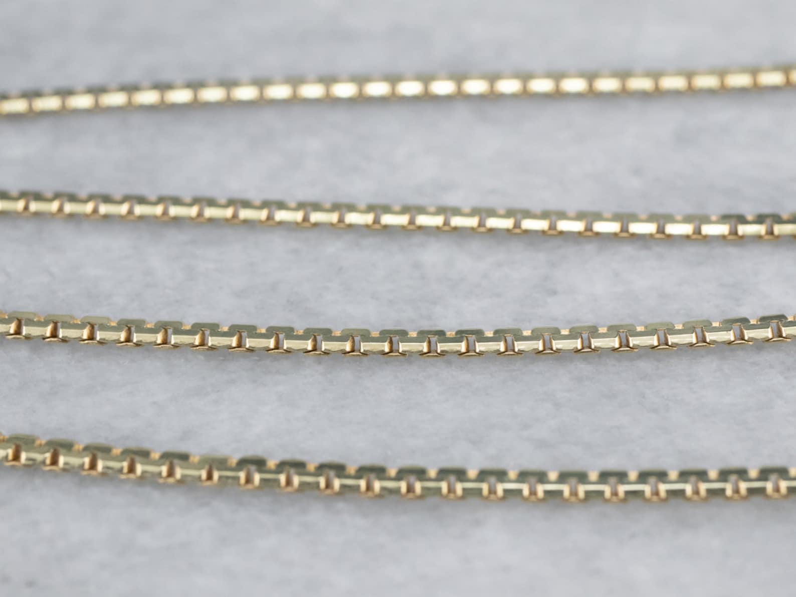 14K Gold Boston Link Chain Flat Chain Layering Necklace 20 Etsy