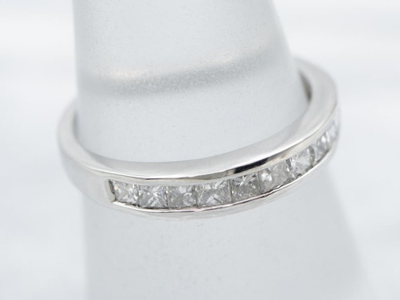 Platinum Diamond Band, Diamond Wedding Band, Chan… - image 3