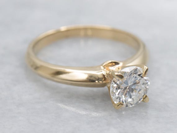 Old Transitional Cut Diamond Solitaire Engagement… - image 2