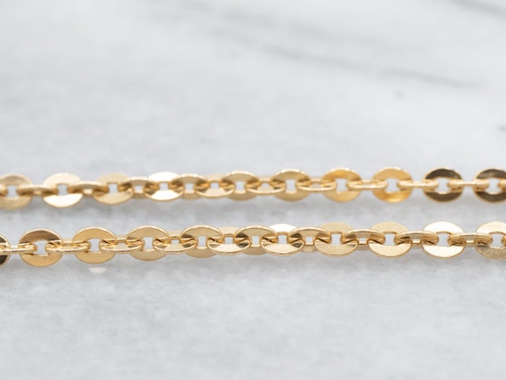 Heavy Gold Cable Chain, 18K Yellow Gold Chain, Ov… - image 3