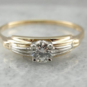 Iconic Retro Era Design, Diamond Engagement Ring image 2