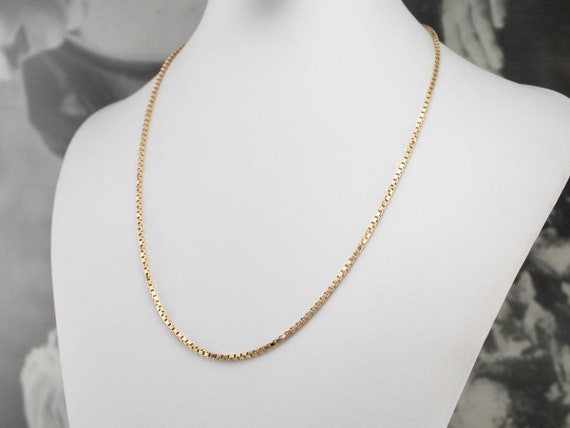 14kt Gelb Gold Box Kette 14kt Gelb Gold Box Kette