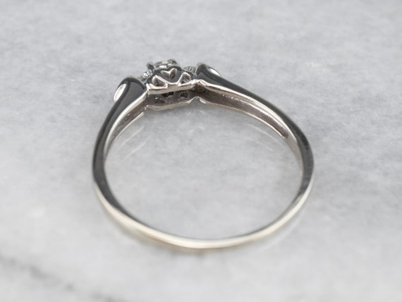 Three Stone Diamond Engagement Ring, Classic Thre… - image 5