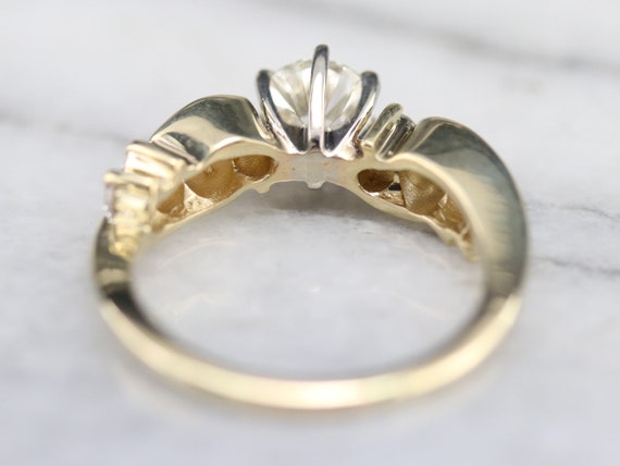 GIA Certified Diamond Ring, Vintage Diamond Engag… - image 5