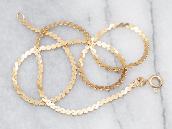 [STONE HENgE] 韓国☆14K Gold☆S Link Necklace 24