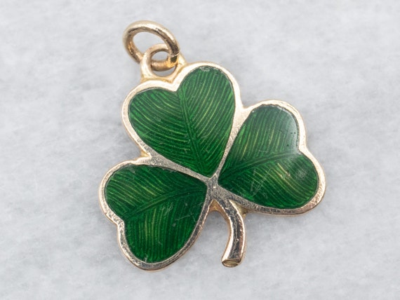 enamelled irish shamrock - Gem