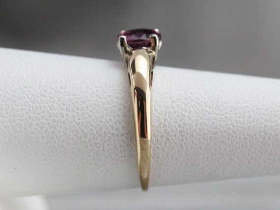 Vintage Pink Sapphire Solitaire Ring, Sapphire En… - image 9