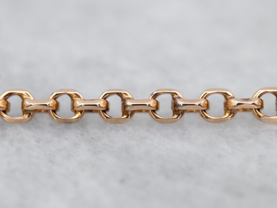 Antique Gold Lariat Chain, Lariat Necklace, Antiq… - image 2