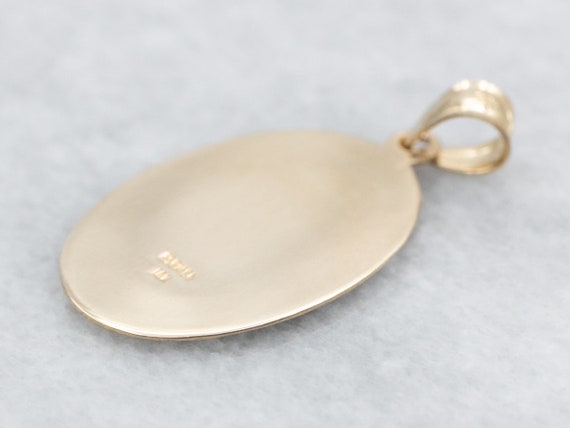 Saint Christopher Medallion, Gold Religious Medal… - image 2