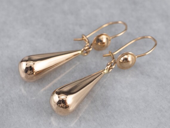 Gold teardrop best sale earrings