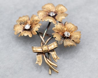 Spilla in oro 18 kt con smalti, epoca 1960 | Gioielleria Faelutti