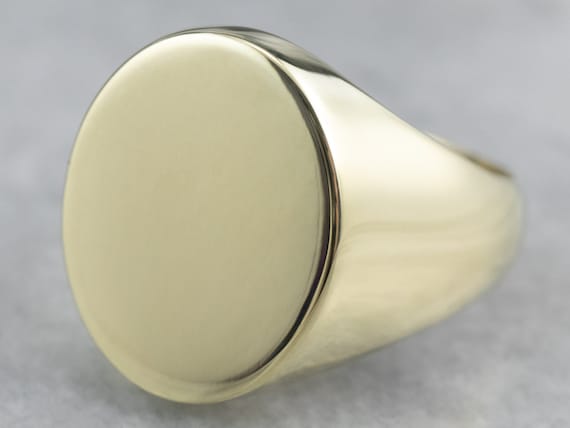 Plain signet hotsell ring