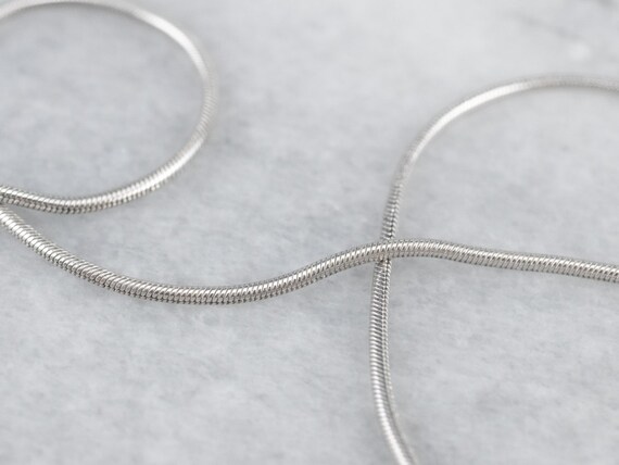 Platinum Snake Chain Platinum Necklace 