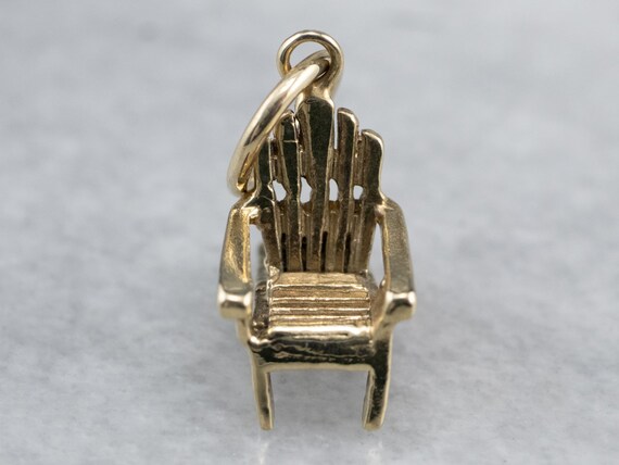 Adirondack Chair Gold Charm, Summer Charm, Vacati… - image 2