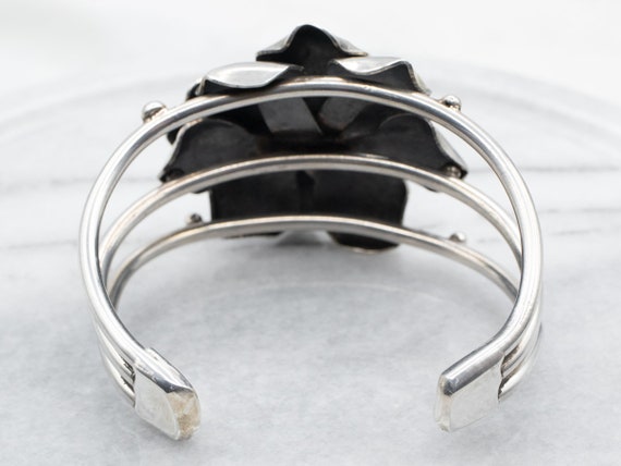 Bloom Cuff Bracelet, Silver