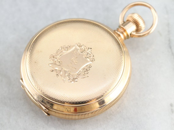 waltham pocket watch gold
