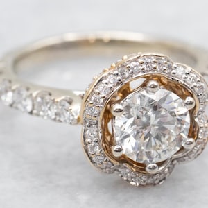 Disney Diamond Halo Engagement Ring, Diamond Ring, Diamond Engagement, Disney Engagement, Disney Ring, Diamond Halo, Engagement, Ring A51255