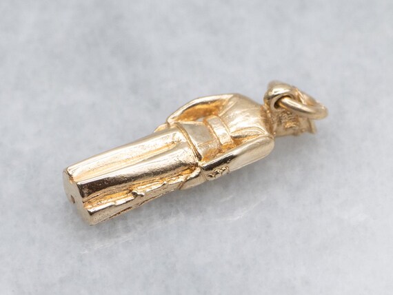 Vintage Yellow Gold Naval Officer Charm View 4