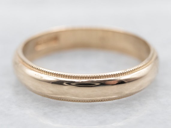 Vintage Yellow Gold Band, Yellow Gold Band, Gold … - image 1