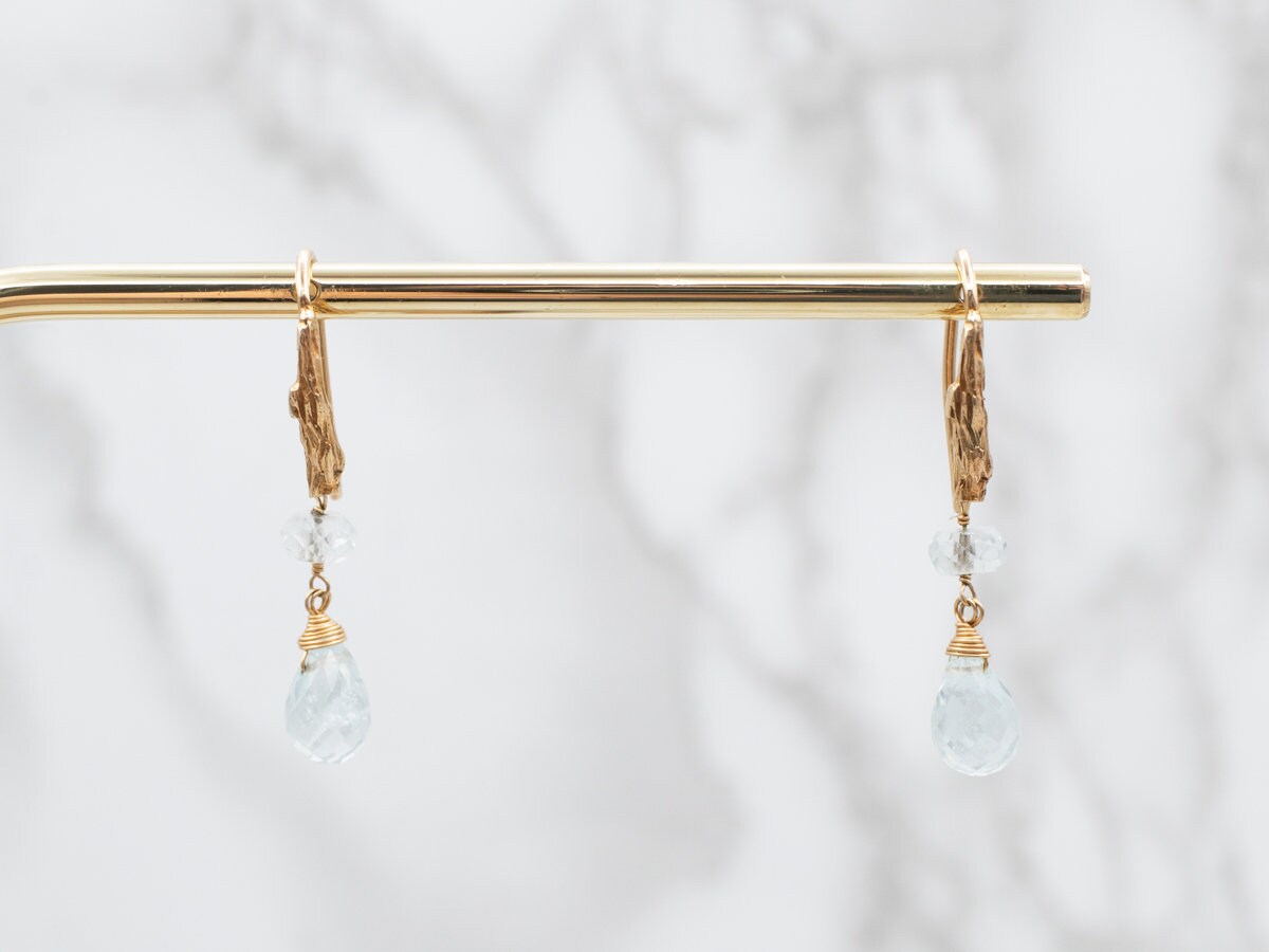 Orecchini in perle barocche d'acqua dolce e quarzo morganite