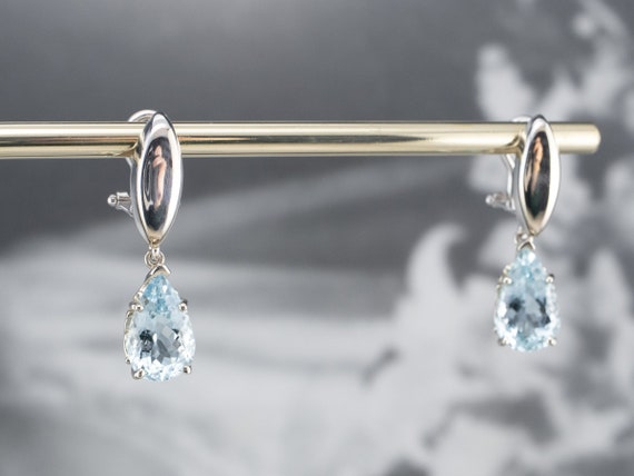 Aquamarine bridal earrings sale