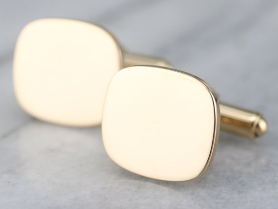Boutons De Manchette En Or Jaune 14 Carats Avec Opales - Style Vintage Et élégant Pour Homme