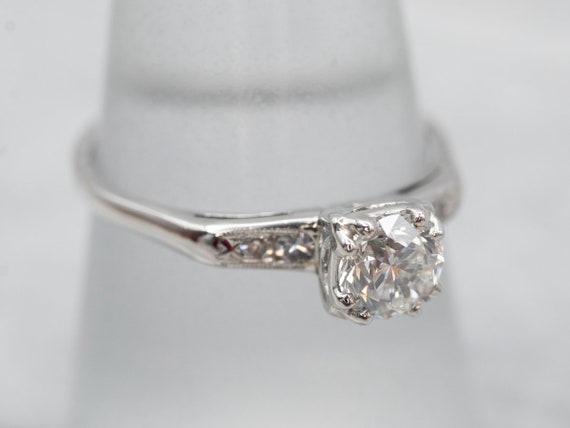 Retro Era IGI Certified Diamond Ring, Vintage Dia… - image 3