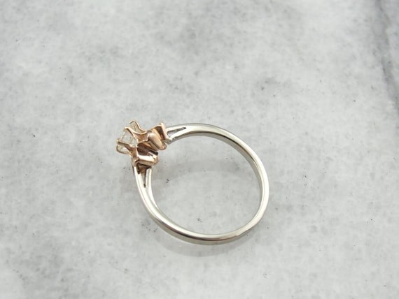 Pretty Buttercup Setting with Sparkling Diamond C… - image 3