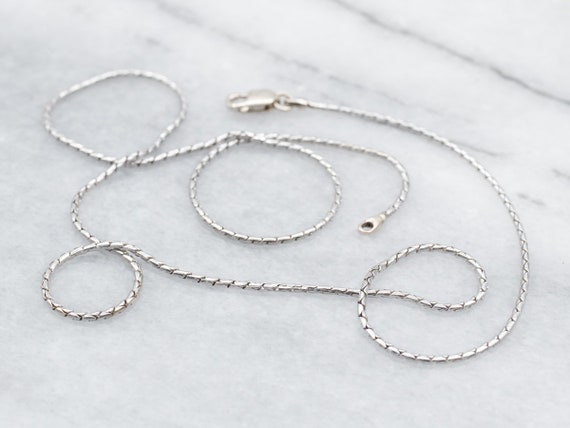 16 inch white gold snake chain deals