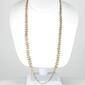 The Golden Lotus: Vintage Double Layer Chain Necklace with Decorative Clasp LDW7EH-D image 4