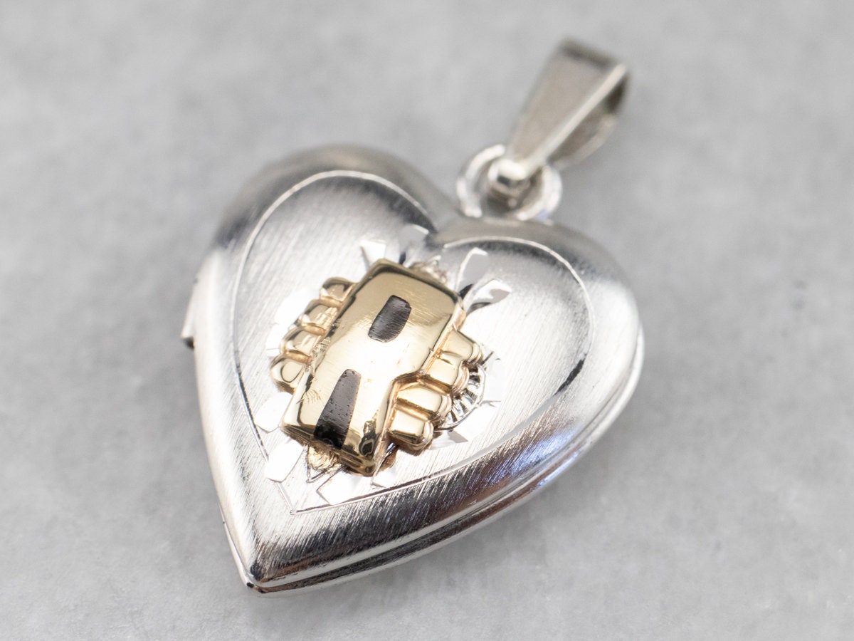 CH49849 Metal Heart Pendants For Jewellery 17X17mm/10Pcs Antique