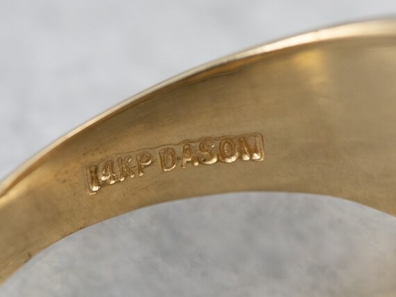 Vintage 14K Gold Masonic Ring, Double Headed Eagl… - image 6