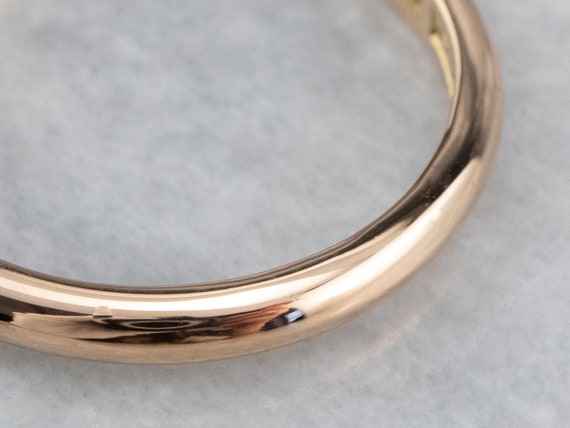 Large 18K Gold Band, Men's Rose Gold Band, Plain … - image 4