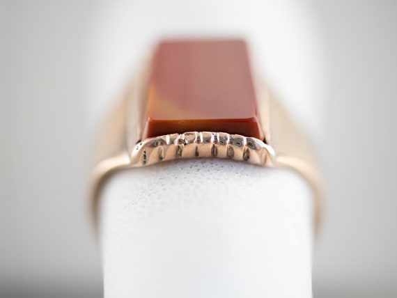 Men's Antique Jasper Ring, Unisex Cabochon Ring, … - image 9