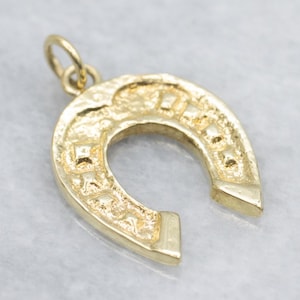 Lucky Hufeisen Gold Reiter Charm Anhänger, Charm Halskette