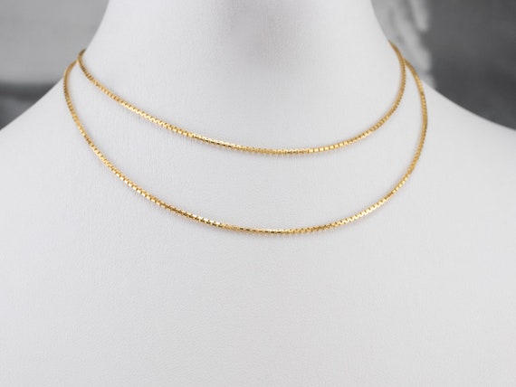 14kt Gelb Gold Box Kette 14kt Gelb Gold Box Kette