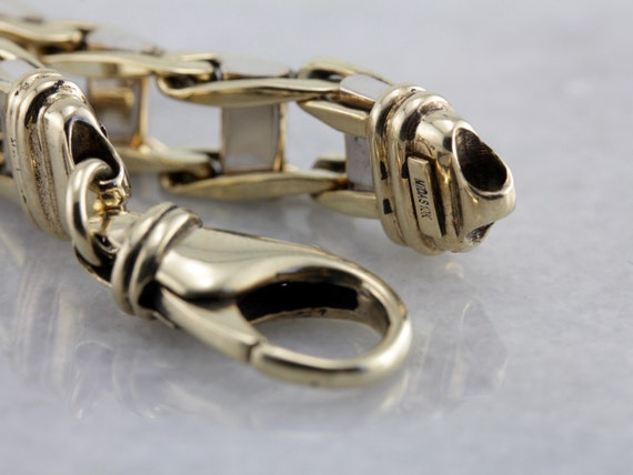 Men's Polished Gold Link Bracelet 896456-D - image 4