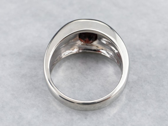Garnet Statement Ring, Unisex Garnet Ring, Garnet… - image 5