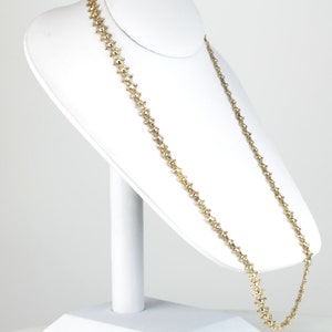 The Golden Lotus: Vintage Double Layer Chain Necklace with Decorative Clasp LDW7EH-D image 5