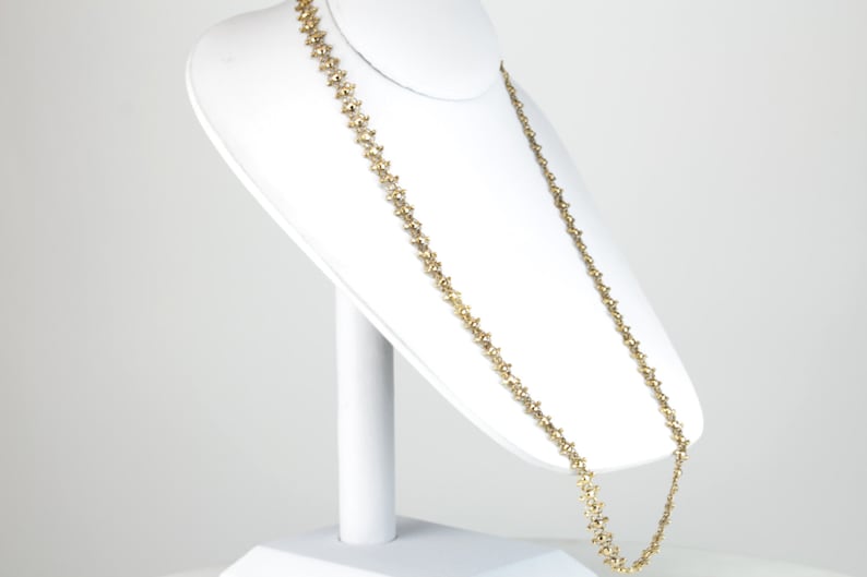 The Golden Lotus: Vintage Double Layer Chain Necklace with Decorative Clasp LDW7EH-D image 5