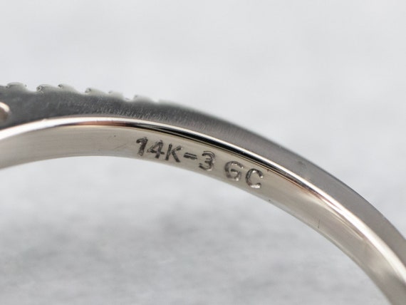 Ruby and Diamond Double Halo Ring, 14K White Gold - image 6