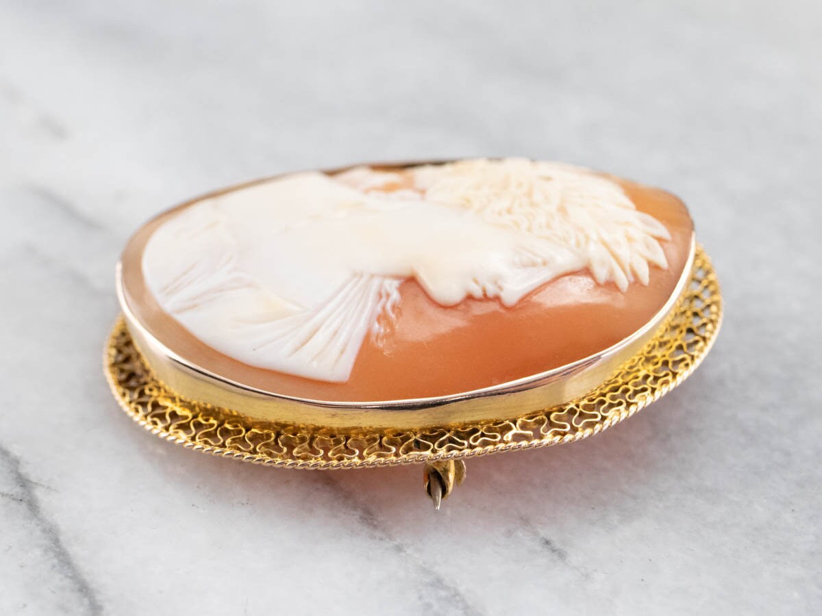 Dios griego Apollo Cameo broche broche de cameo grande - Etsy España