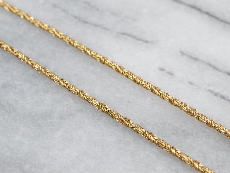 18K Gold Twisted Wheat Chain Layering Necklace Sparkling Etsy