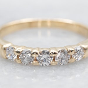 Five Stone Diamond Wedding Band, Diamond Band, Wedding Band, Five Stone Band, Stacking Band, Anniversary Band, Diamond, Diamond Ring A44027